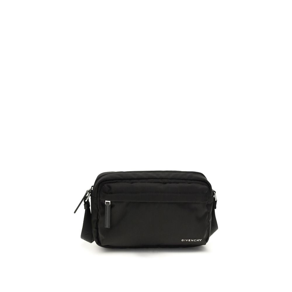 Givenchy Essential U Crossbody Bag, black polyamide, front view