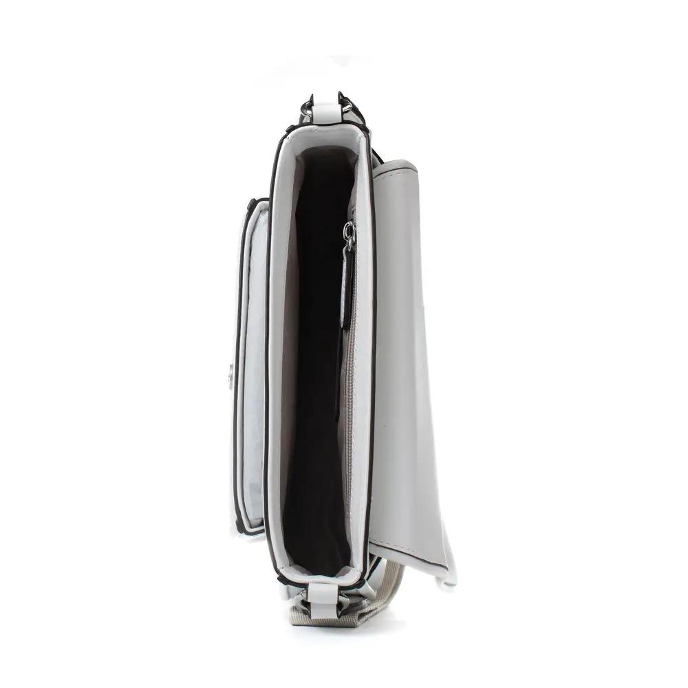 Michael Kors White Leather Shoulder Bag, side view