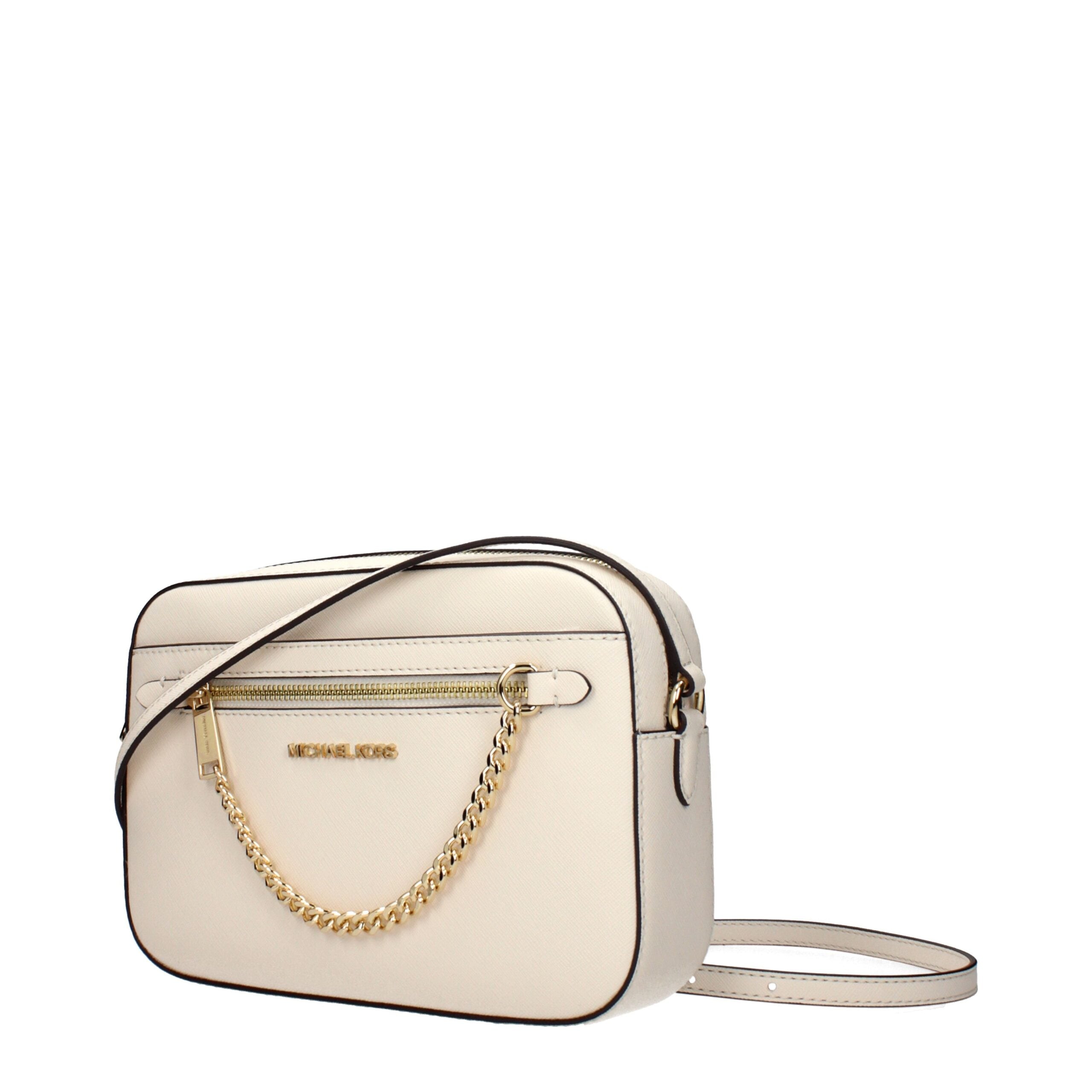 Michael Kors Beige Jet Set Saffiano Crossbody Bag