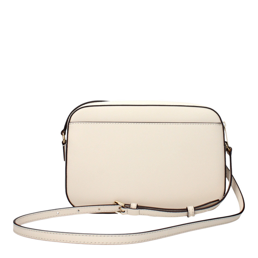 Michael Kors Jet Set Saffiano Bolso Bandolera Beige Geométrico