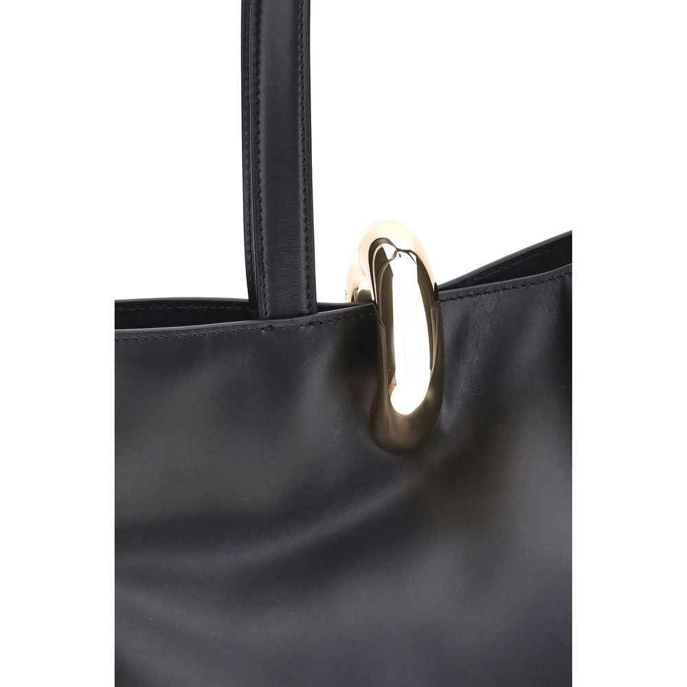 Jacquemus Black Calf Leather Bos Taurus Shoulder Bag - XT & Co