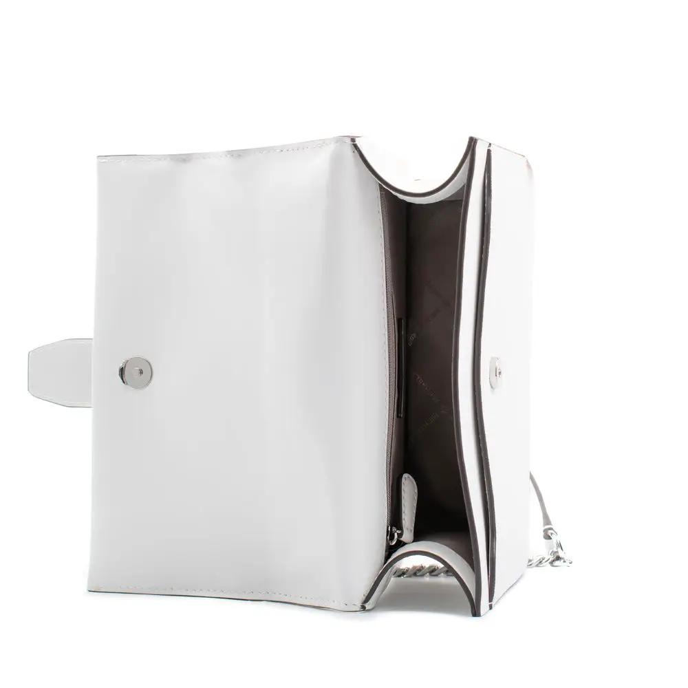 Michael Kors Shoulder Bag white leather interior view