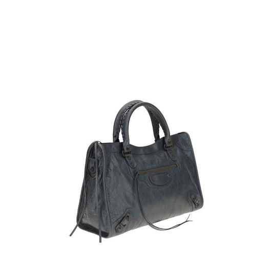 Balenciaga Gray Le City medium Shoulder Bag