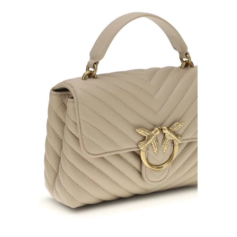PINKO Beige Love Lady Mini Handbag