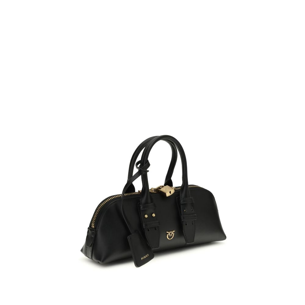 PINKO Black The Escape Baguette Handbag