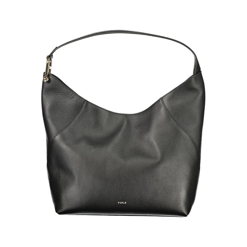 Furla Black Lara shoulder bag.