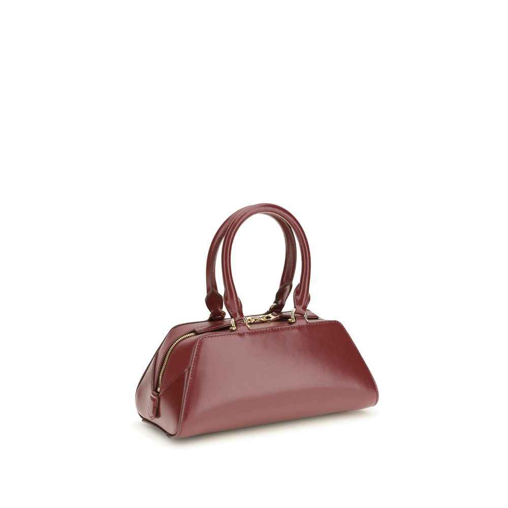 Givenchy East-West Mini Antigona Bordeaux calf leather shoulder bag, front view