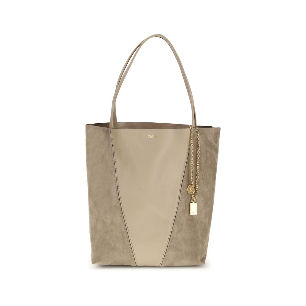 Chloé Beige The Spin Shoulder Bag