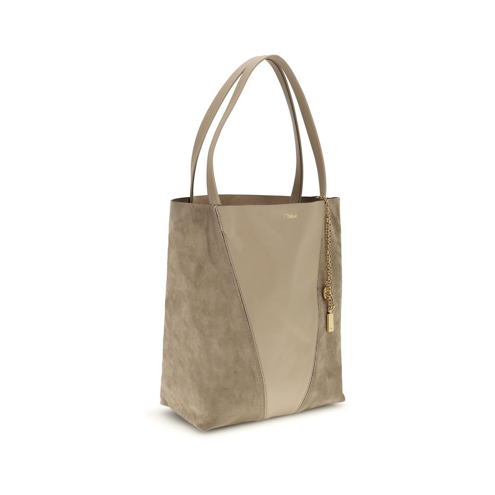 Chloé Beige The Spin Shoulder Bag