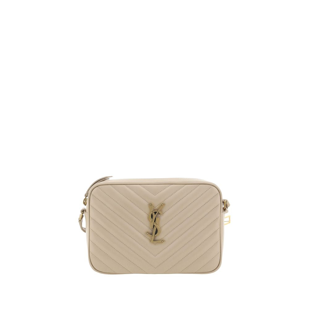 Saint Laurent Beige The LouLou Shoulder Bag