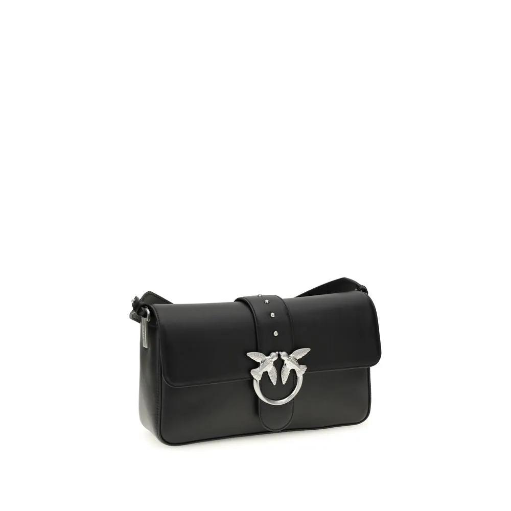 PINKO Black Medium Love One Shoulder Bag