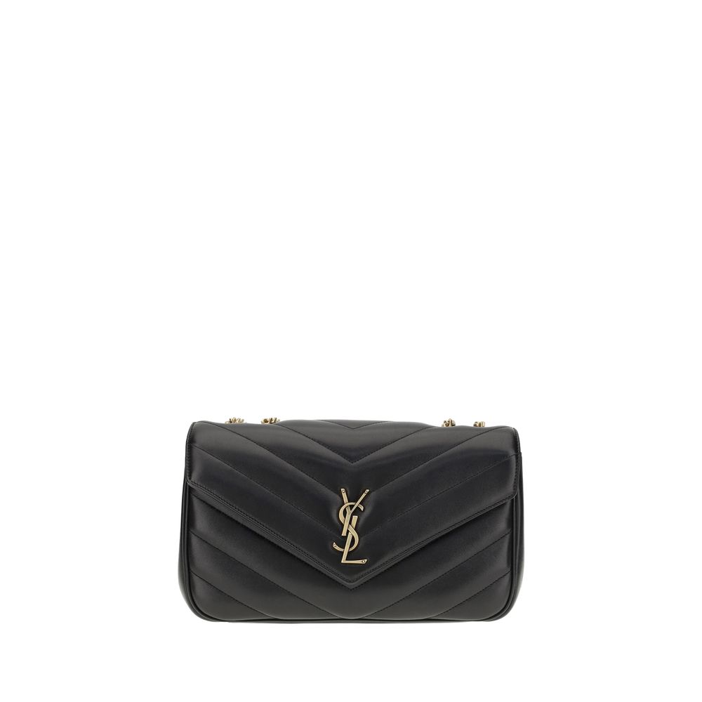 Saint Laurent Black Loulou Shoulder Bag