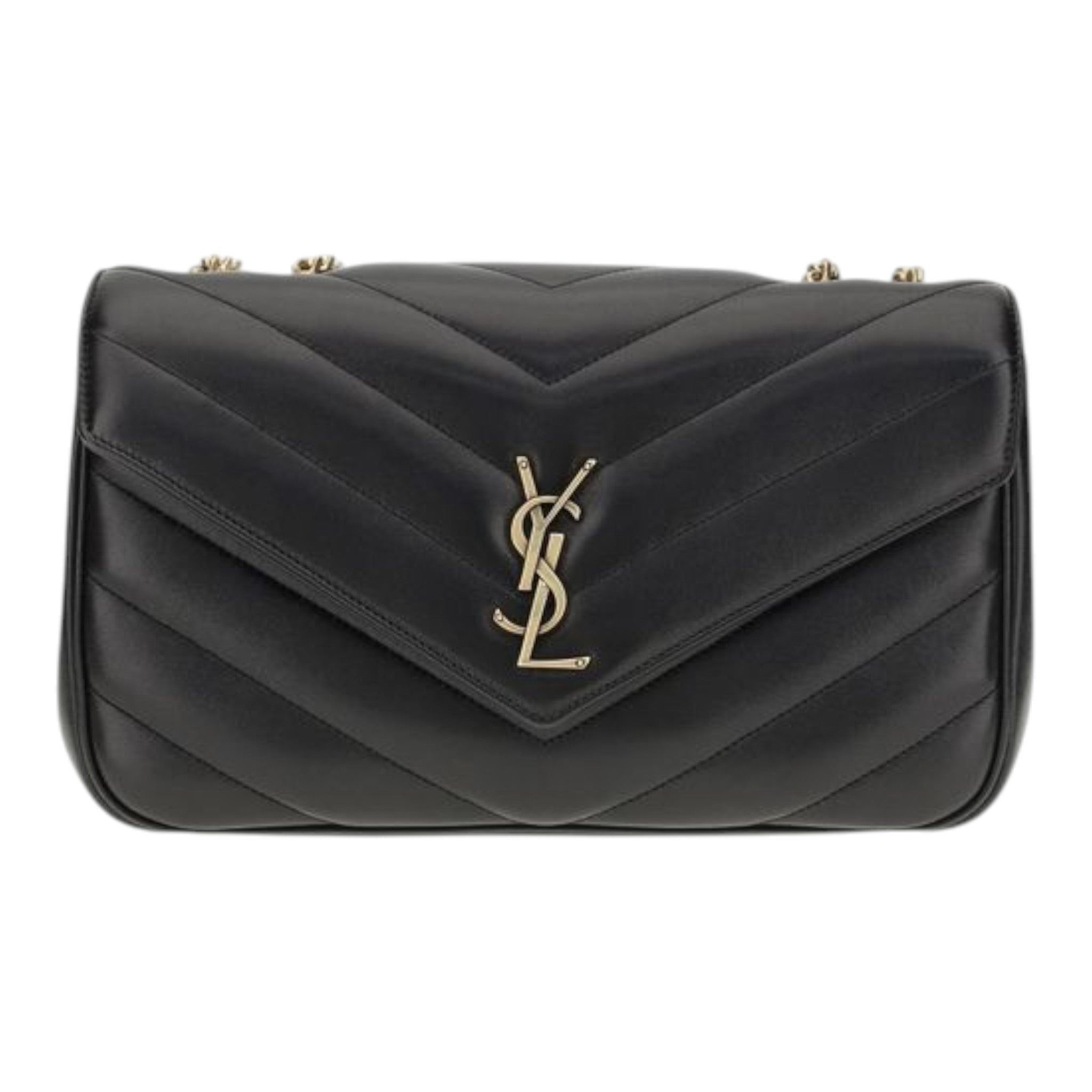 Saint Laurent Black Loulou Shoulder Bag