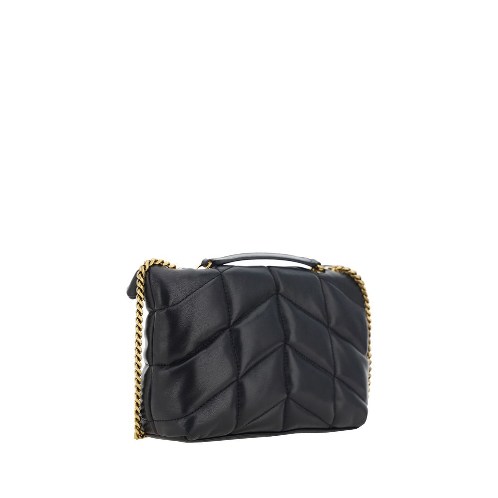Saint Laurent Black Puffer Toy Shoulder Bag