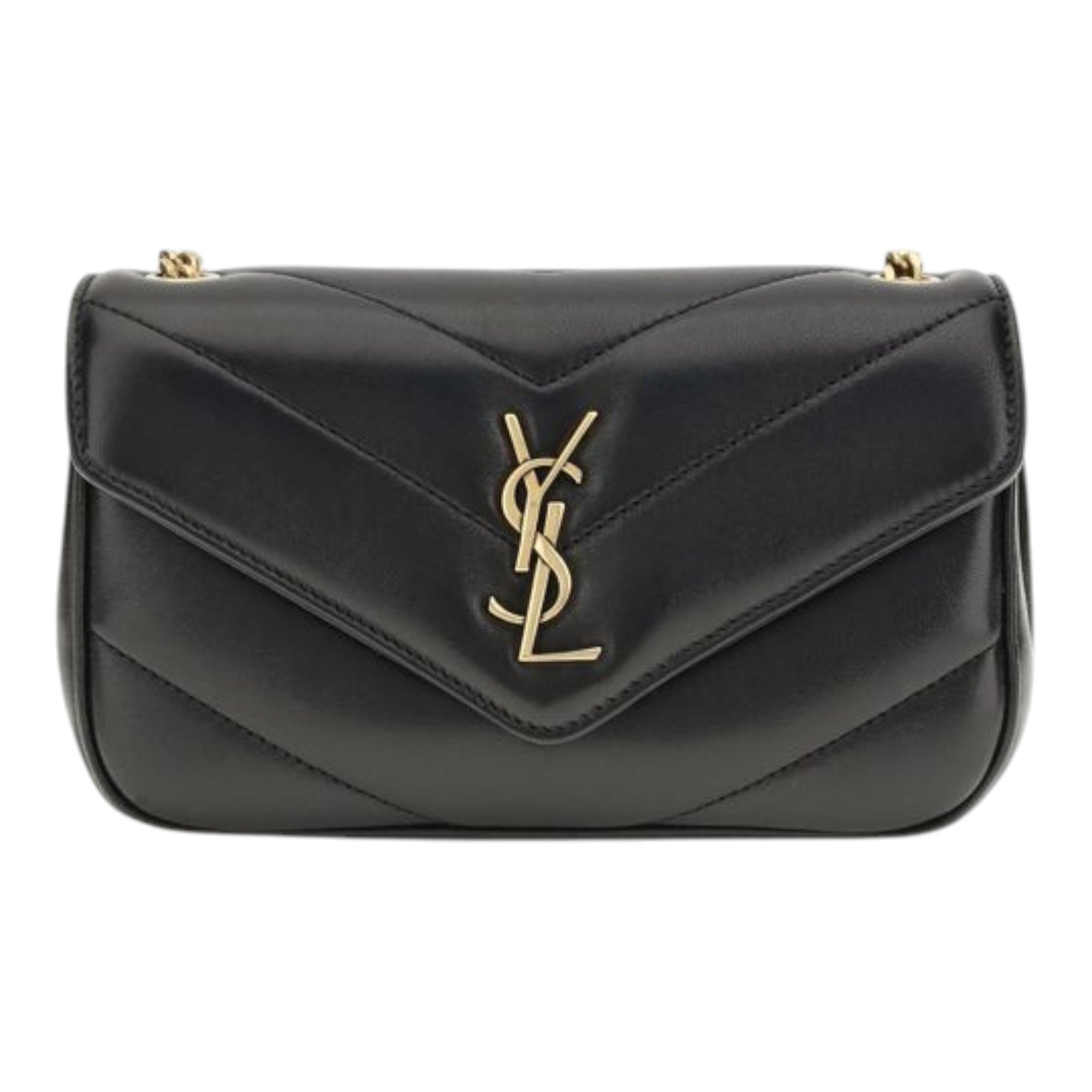 Saint Laurent Black Loulou Toy Shoulder Bag