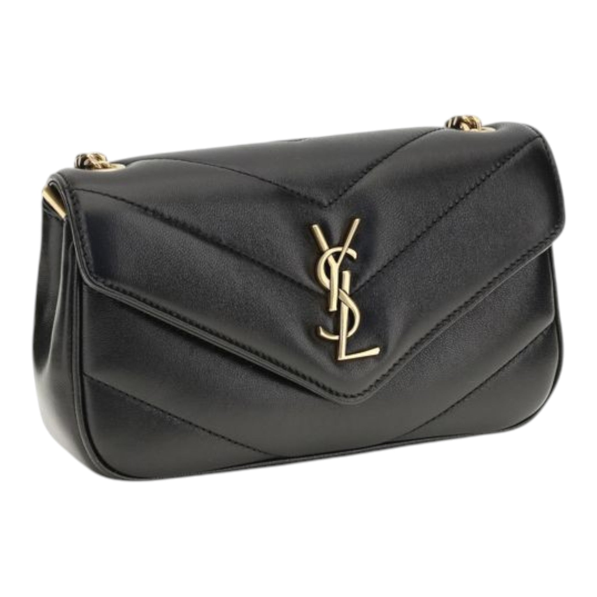Saint Laurent Black Loulou Toy Shoulder Bag