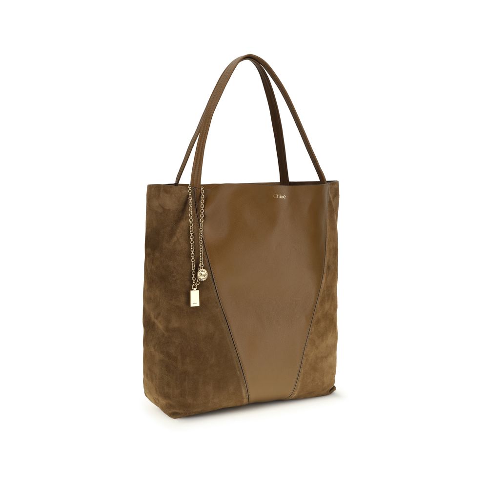 Chloé Brown Large Spin Tote
