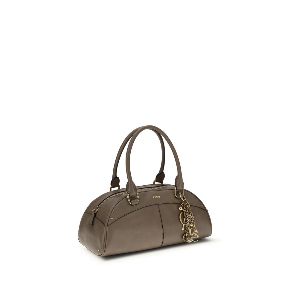 Chloé Gray Bowling Handbag