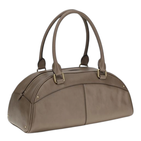 Chloé Bowling Bolso de Mano Gris Piel