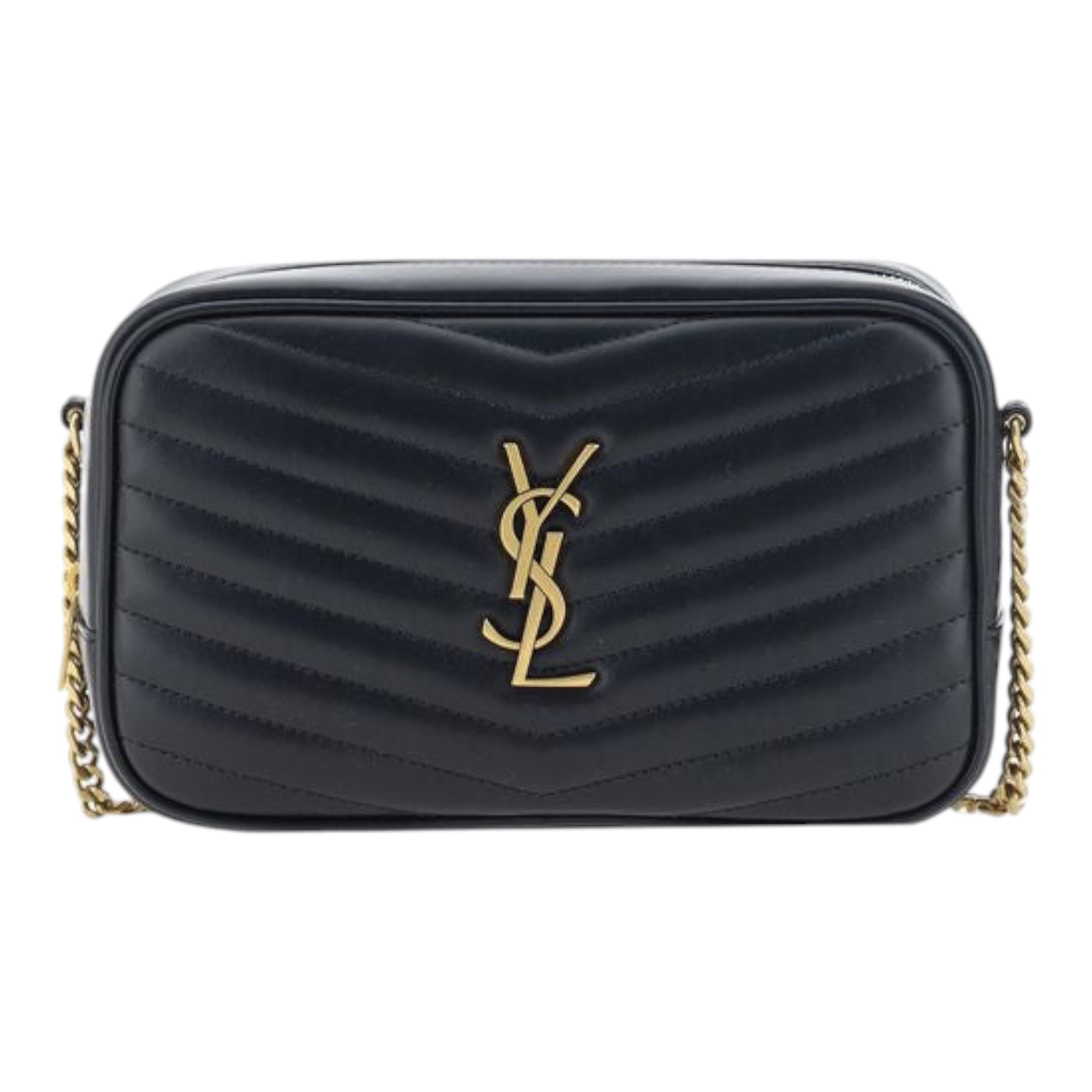 Saint Laurent Black Mini Lou Camera Bag
