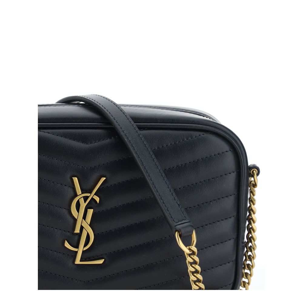 Saint Laurent Black Mini Lou Camera Bag