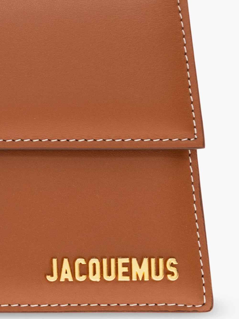 Jacquemus Le Grand Bambino Handbag brown leather crossbody front view