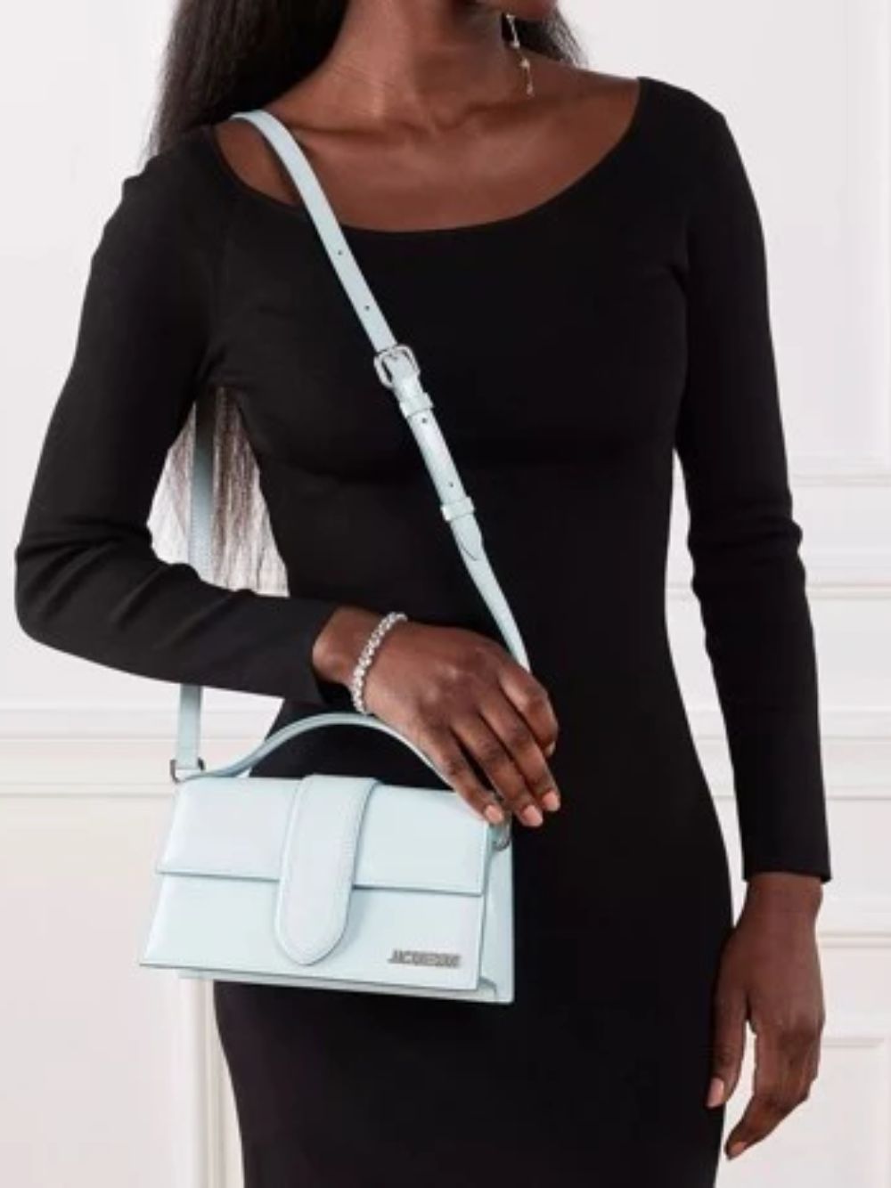 Jacquemus Pale Blue Le Grand Bambino Handbag