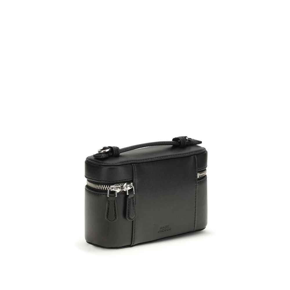 Marc Jacobs The Everyday Vanity Bag black calf leather vanity bag front view
