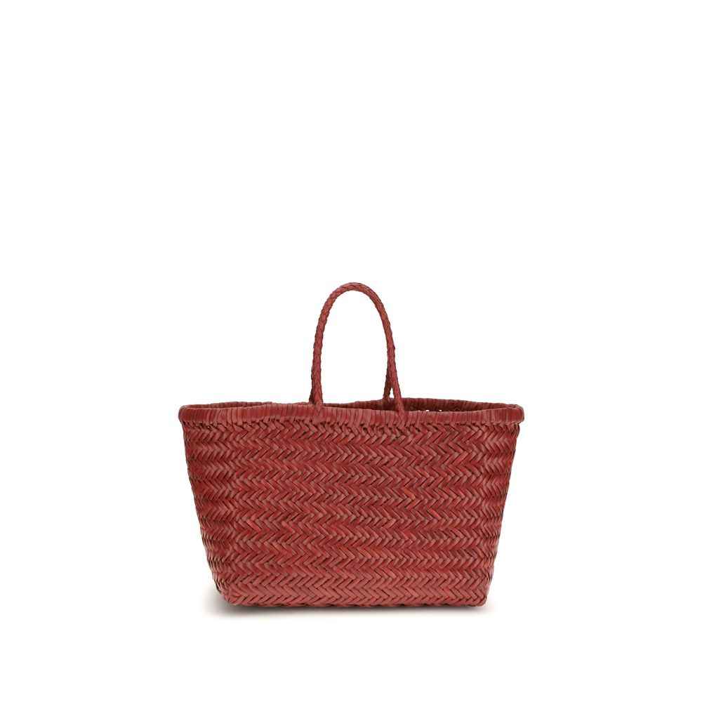 Dragon Diffusion Mini Flat Gora Tote Bag red woven tote with two handles front view