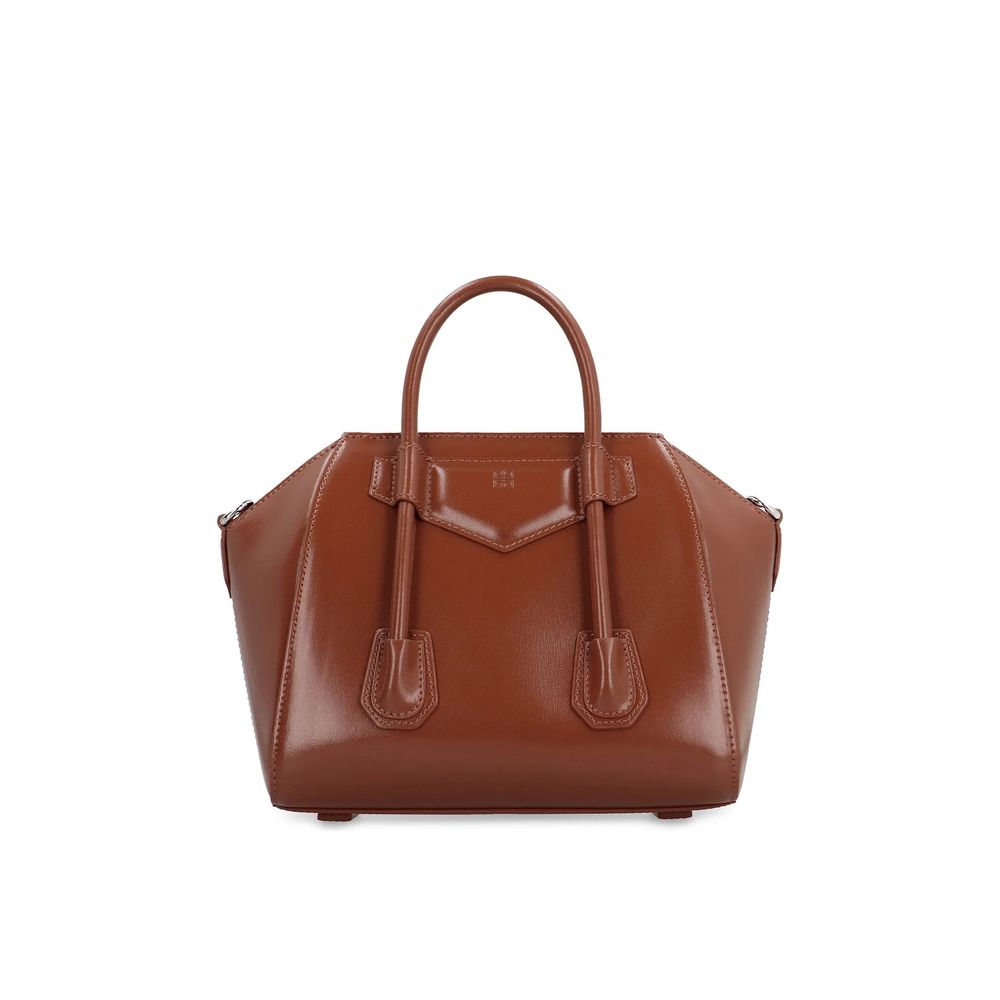 Givenchy Essential Boston Bag brown leather, handbag front view