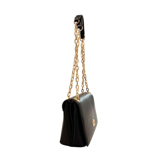 Twinset PU Women Crossbody Bag Black Faux Leather