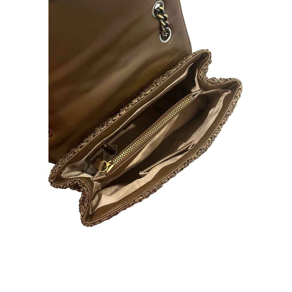 Twinset Brown polypropylene women crossbody bag, interior view