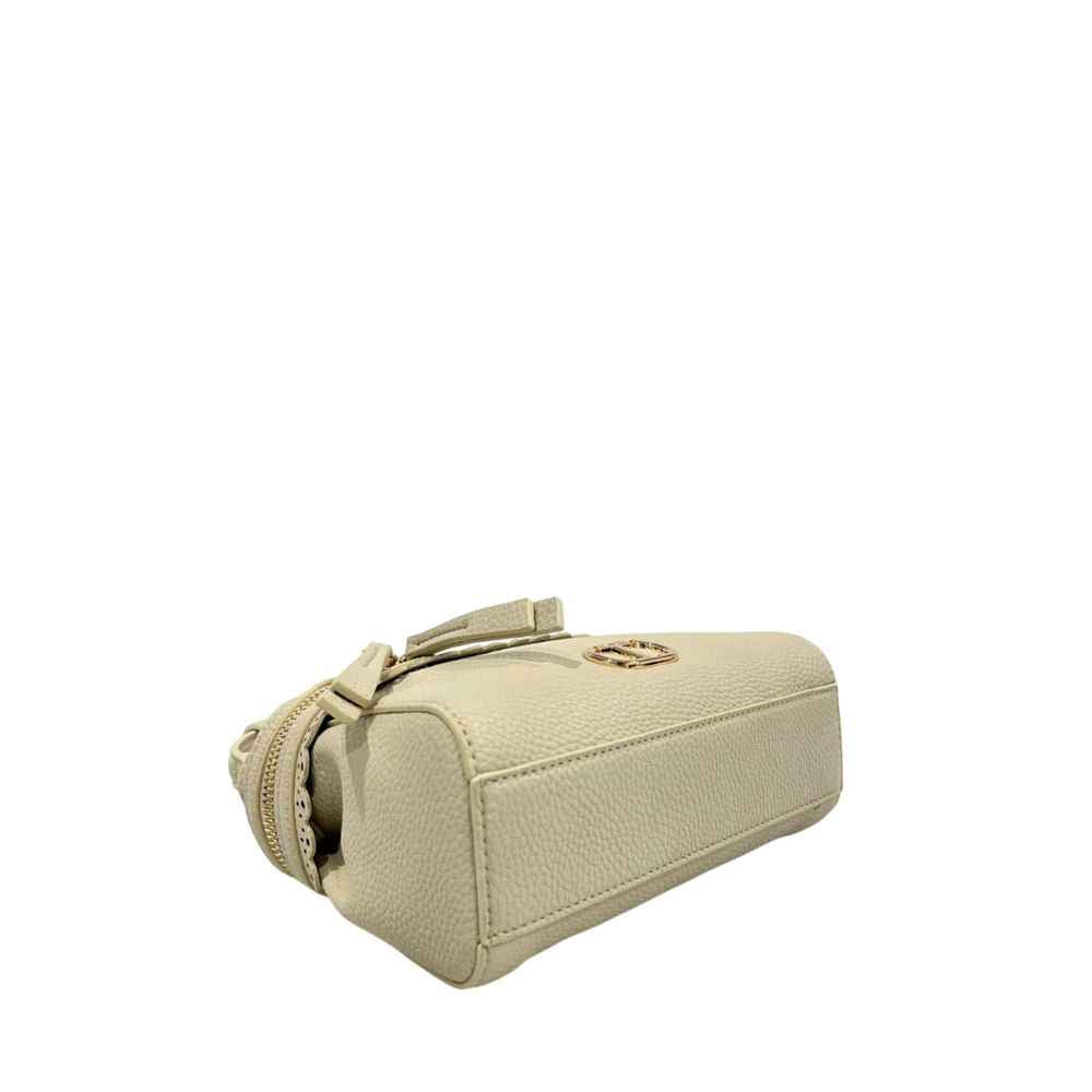 Twinset Beige Polyethylene Shoulder Bag mini with adjustable strap side view
