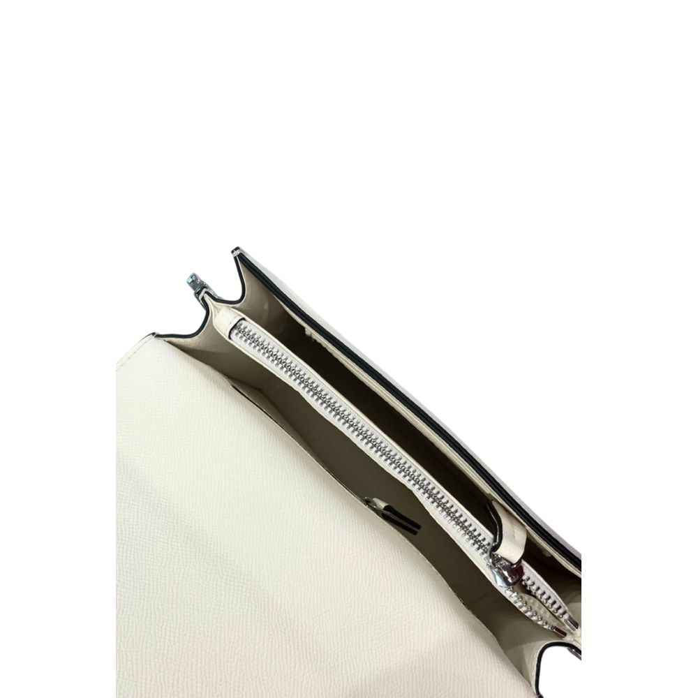 Twinset White Polyethylene Crossbody Bag with zip interior view