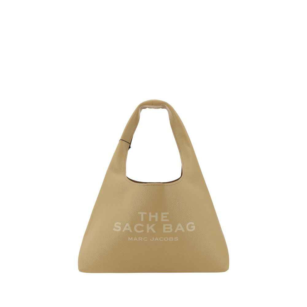 Marc Jacobs The Sack shoulder bag in beige calf leather, front view