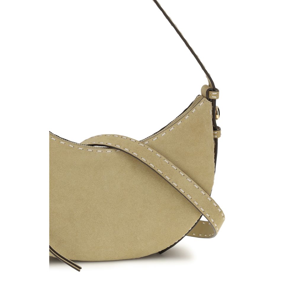Tory Burch Beige Suede Shoulder Bag