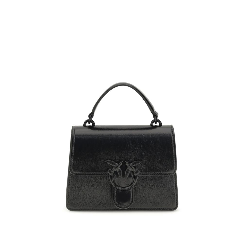PINKO Black Love One Top Mini Handbag