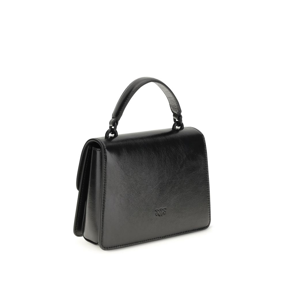 PINKO Black Love One Top Mini Handbag