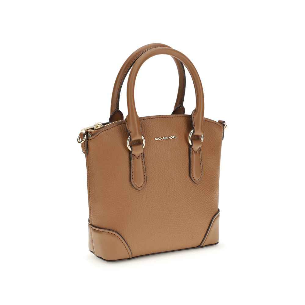 Michael Kors Murphy Handbag, tan calf leather, top-handle bag, front view