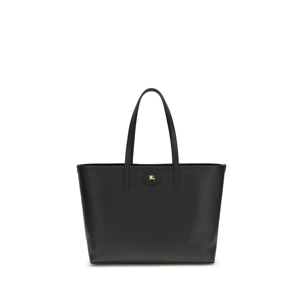 Burberry Medium Reversible Bloomsbury Tote leather black front view