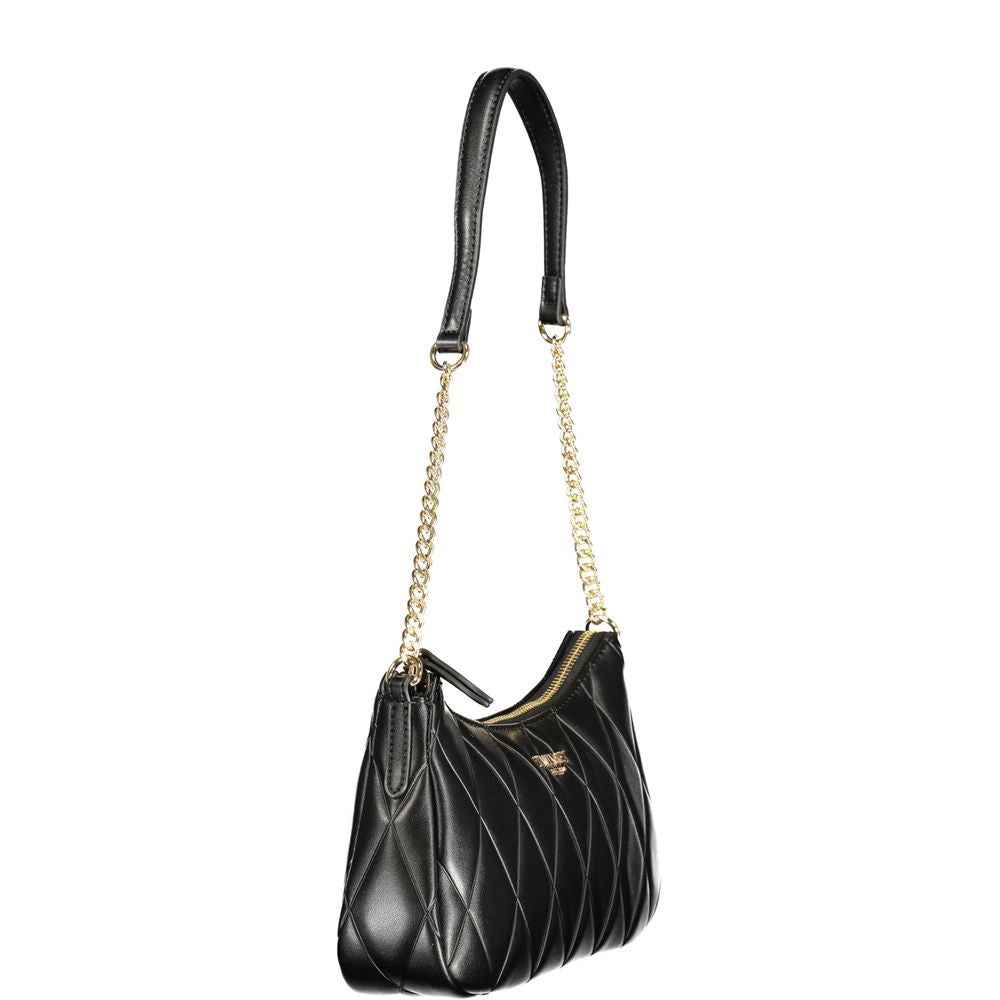 Twinset Black Polyurethane Women Shoulder Bag