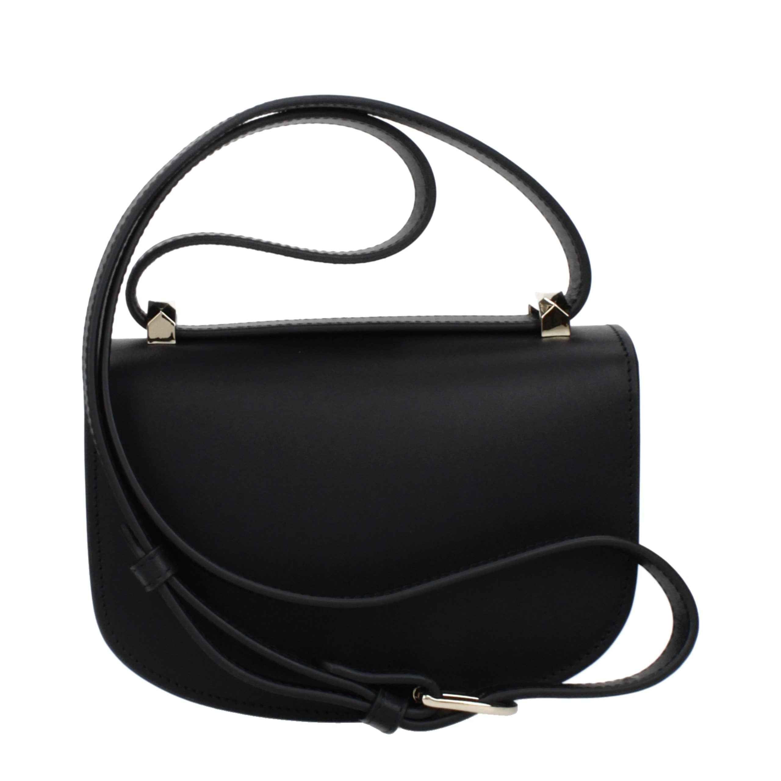 A.P.C. Black Leather Shoulder Bag