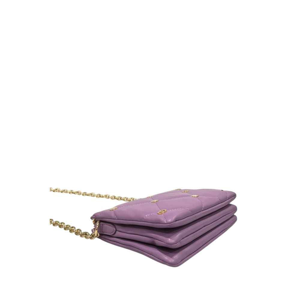 Twinset Purple Faux Leather Women Crossbody Bag side view