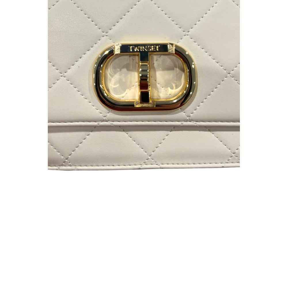 Twinset Beige PU Women Crossbody Bag