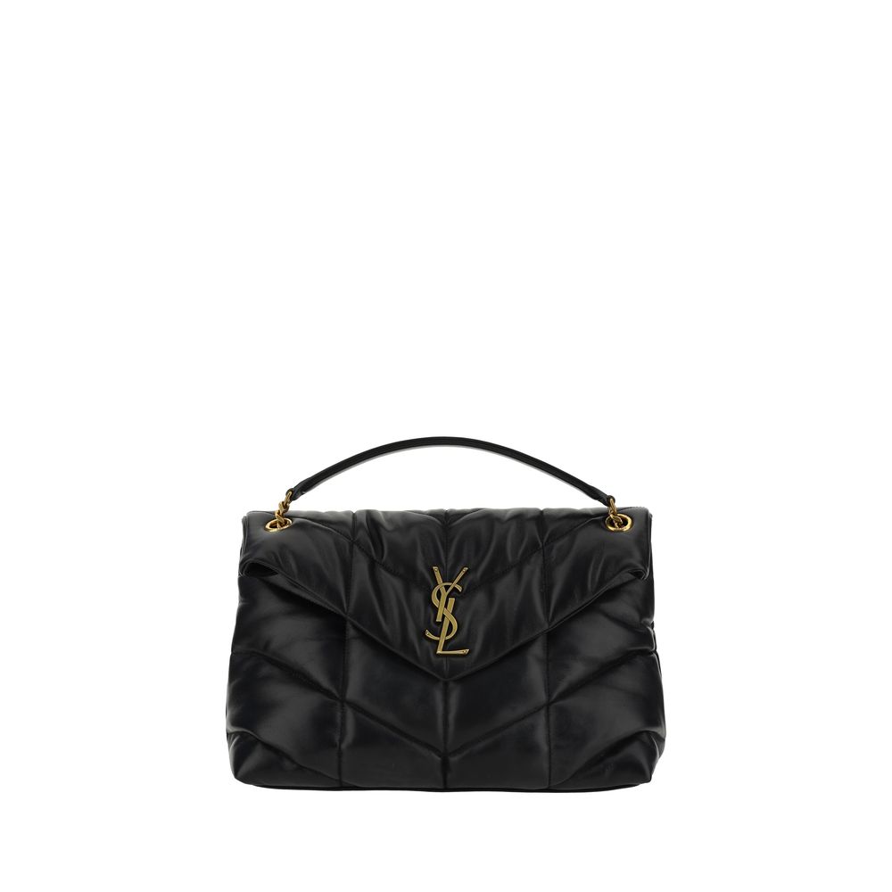 Saint Laurent Black LouLou Medium Shoulder Bag