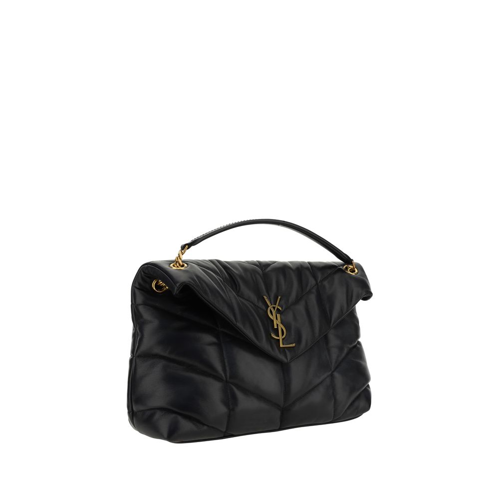 Saint Laurent Black LouLou Medium Shoulder Bag