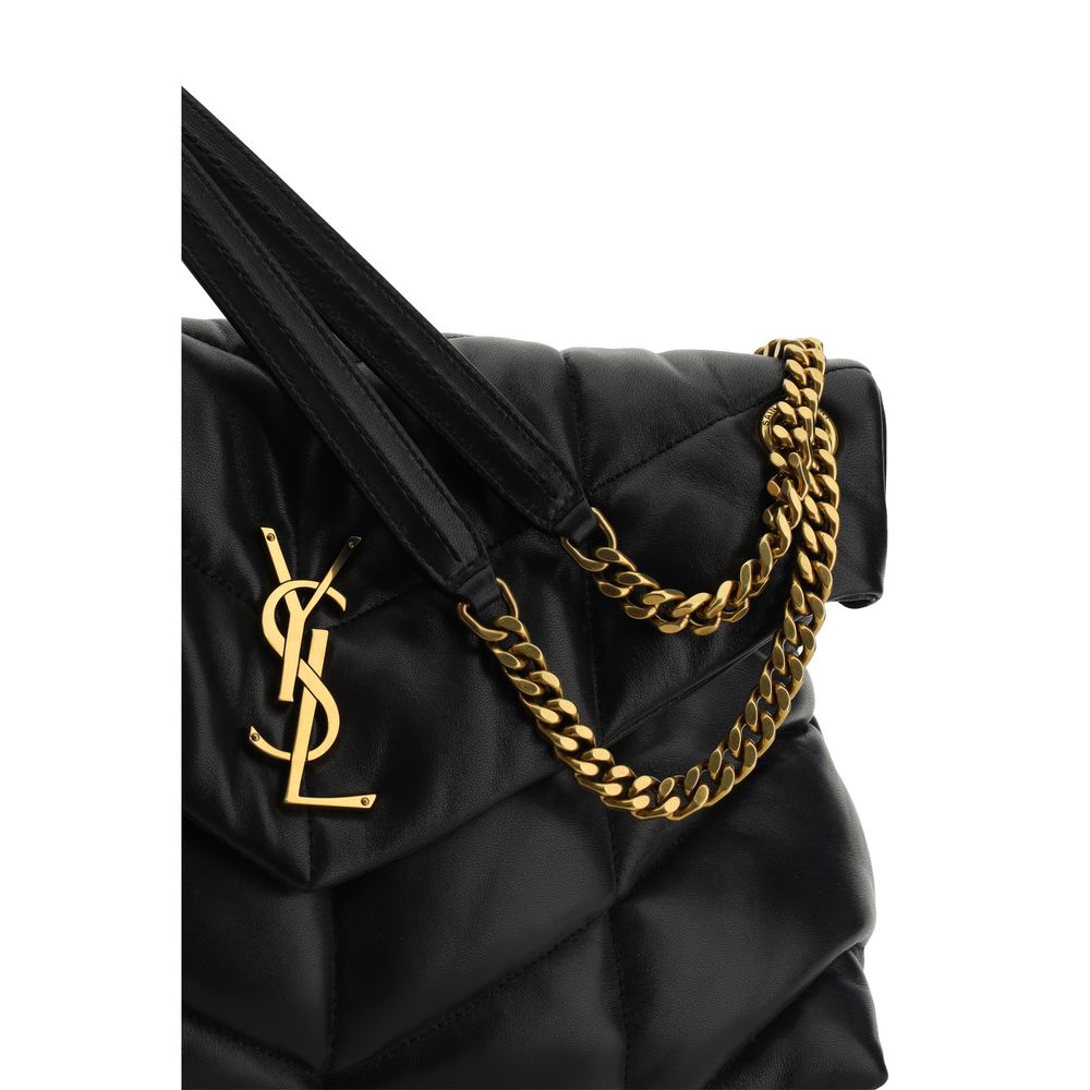 Saint Laurent Black LouLou Medium Shoulder Bag