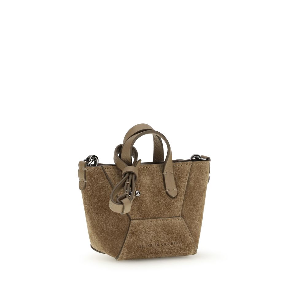 Brunello Cucinelli Micro Suede Shoulder Bag