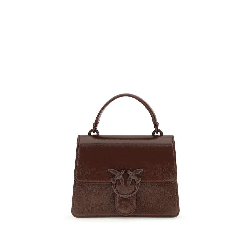 PINKO Burgundy Love One Top Mini Handbag