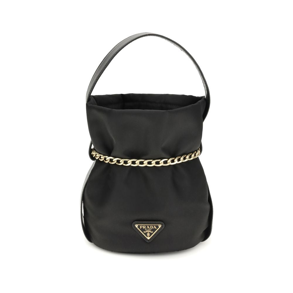 Prada Black The Petit Sac Noir Mini Backet Bag